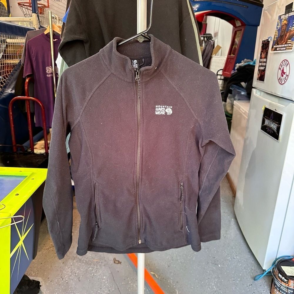 Mountain Hard Wear Black Fleece Full Zip Vintage Jacket Extra Small